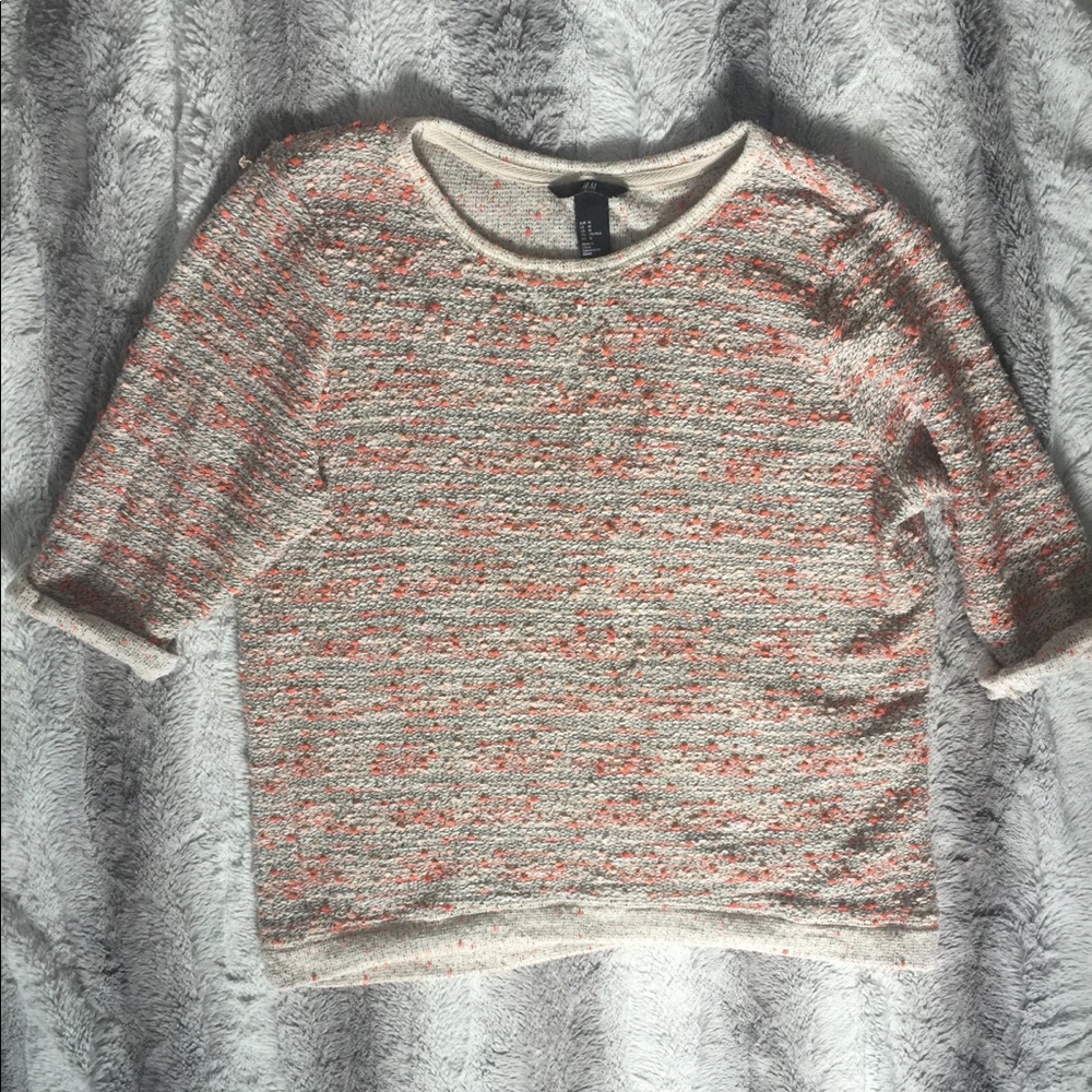 Pink and Orange knit sweater